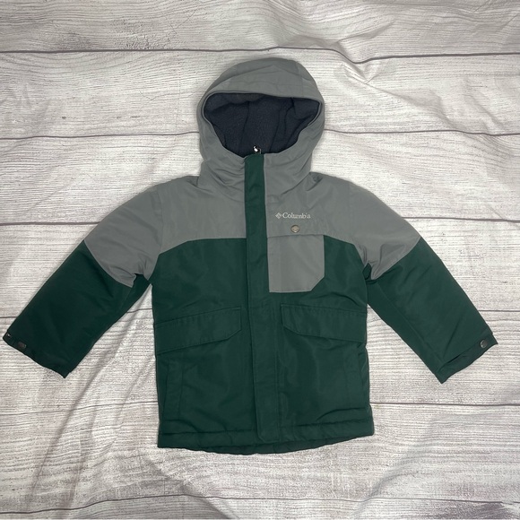 Columbia Boys' XXS 4/5 Nordic Strider Green Omni Heat Winter Jacket - Picture 1 of 9
